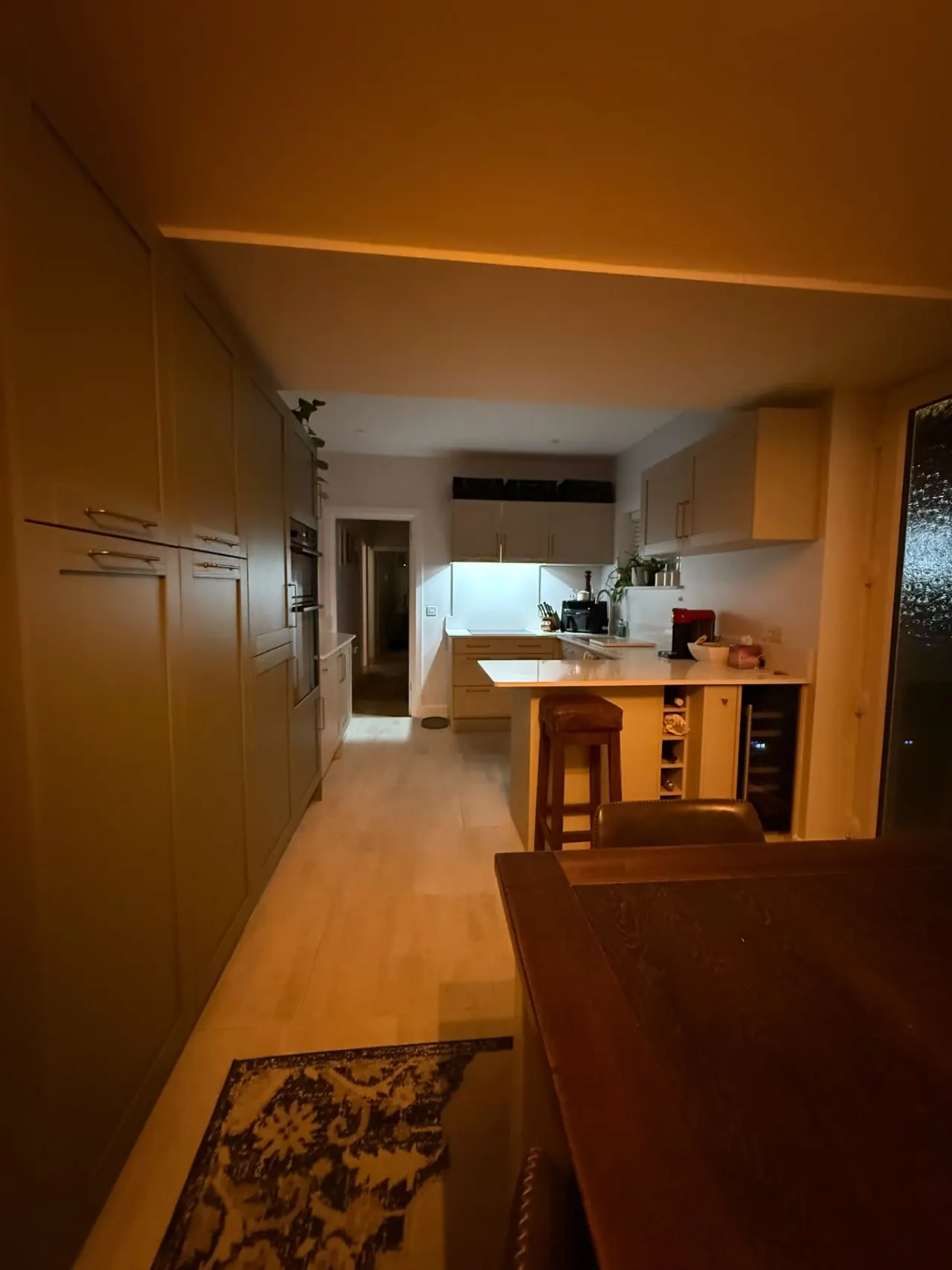 New kitchen installation in Essex with fitted units, worktops and flooring