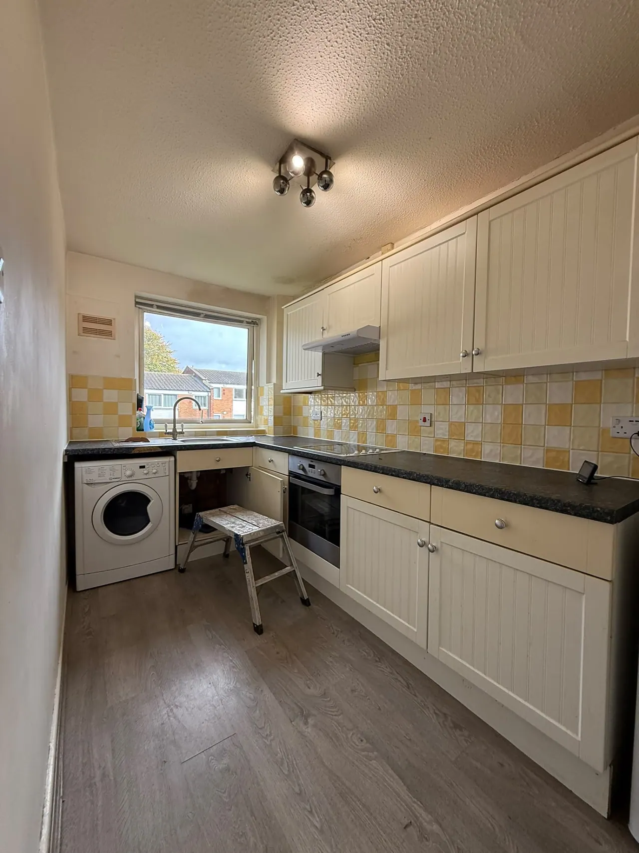 Kitchen space before installation, prepared for new units in Essex